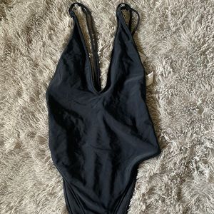 Sexy low cut one one piece swimsuit